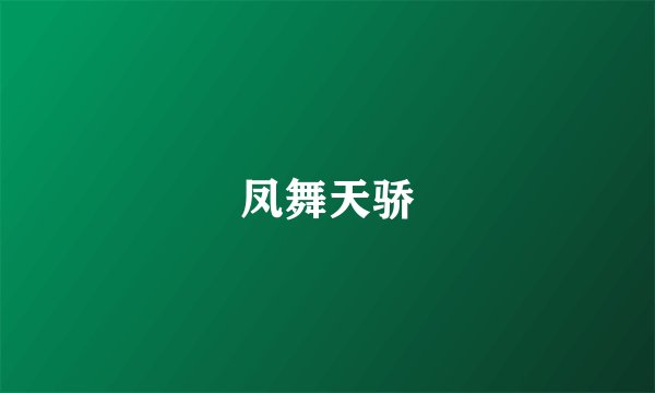 凤舞天骄