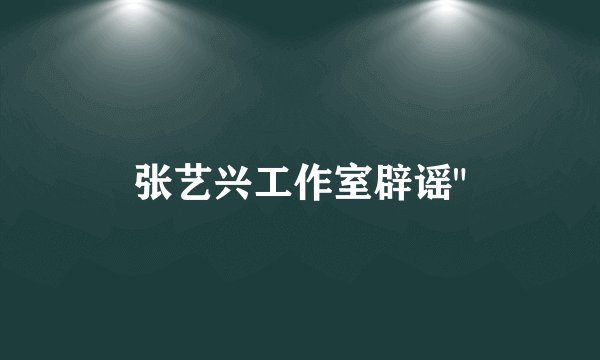 张艺兴工作室辟谣