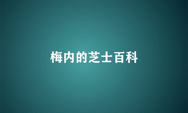 梅内的芝士百科