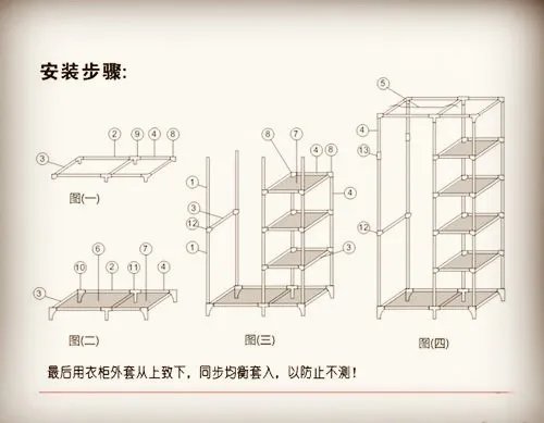 简易衣柜安装步骤图 安装简易衣柜的方法详解