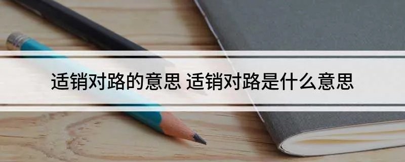 适销对路的意思 适销对路是什么意思