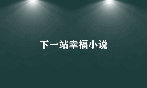 下一站幸福小说