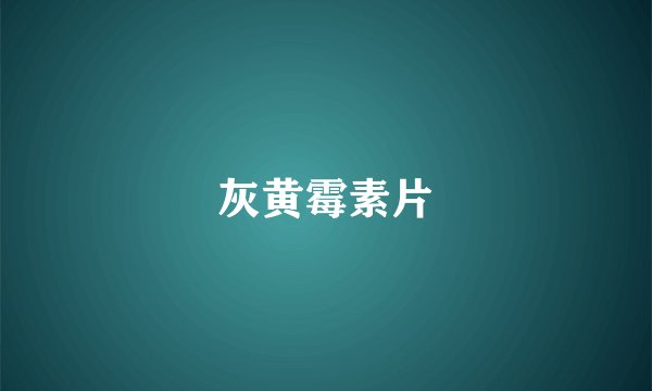 灰黄霉素片