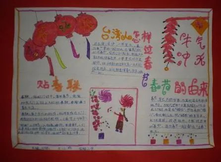 中国传统节日的手抄报,图片