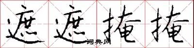遮遮掩掩