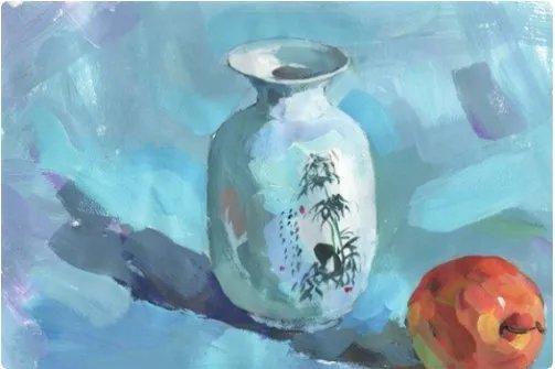 酱油瓶水粉画法,求图解