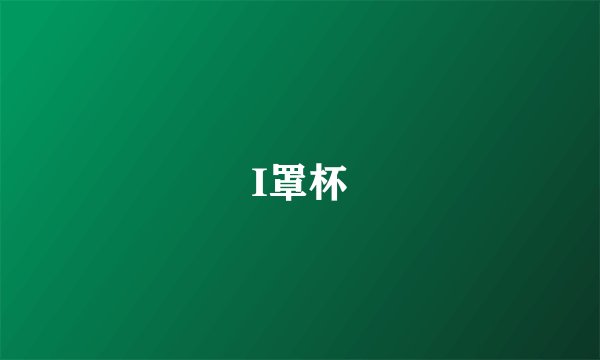 I罩杯