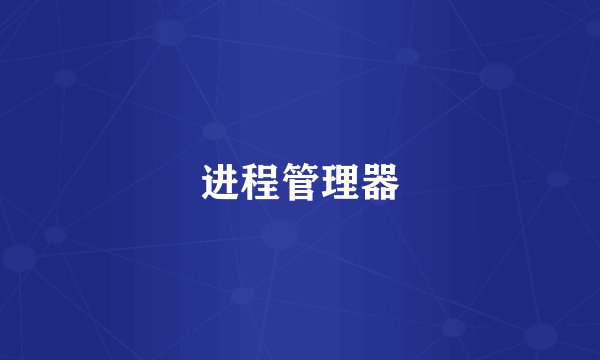 进程管理器