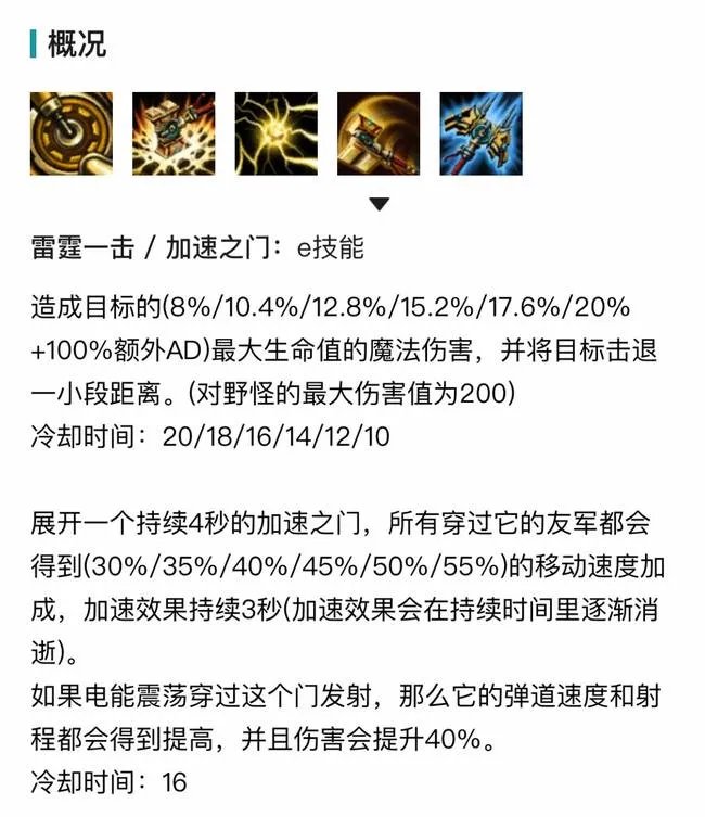 英雄联盟杰斯技能介绍有哪些?