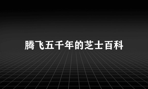 腾飞五千年的芝士百科