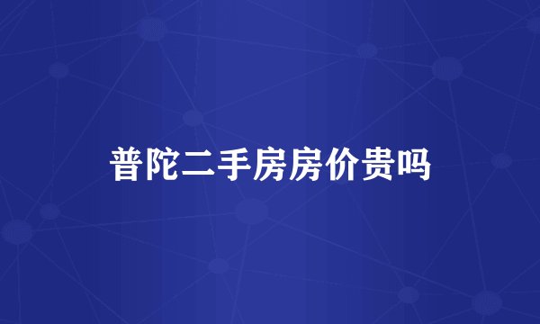 普陀二手房房价贵吗