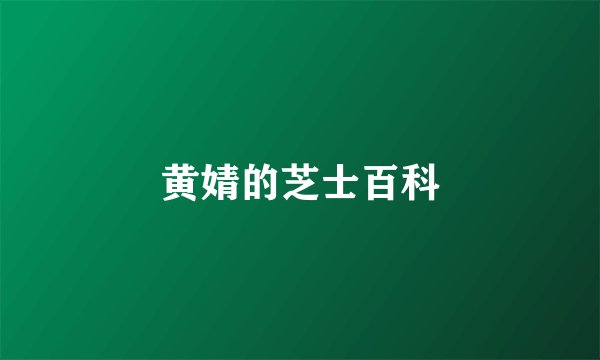 黄婧的芝士百科