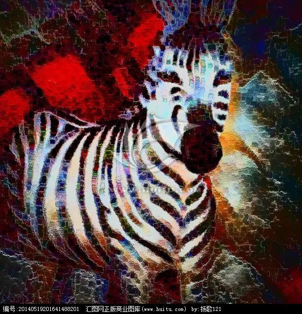 抽象油画的抽象色调