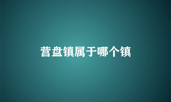 营盘镇属于哪个镇
