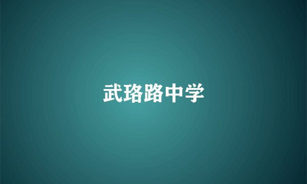 武珞路中学