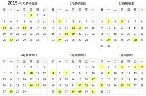 什么是黄道吉日 2016装修吉日