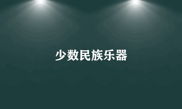 少数民族乐器