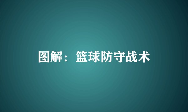 图解：篮球防守战术