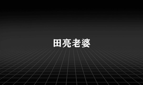 田亮老婆