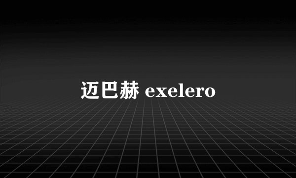 迈巴赫 exelero
