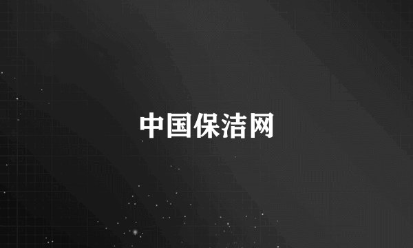 中国保洁网