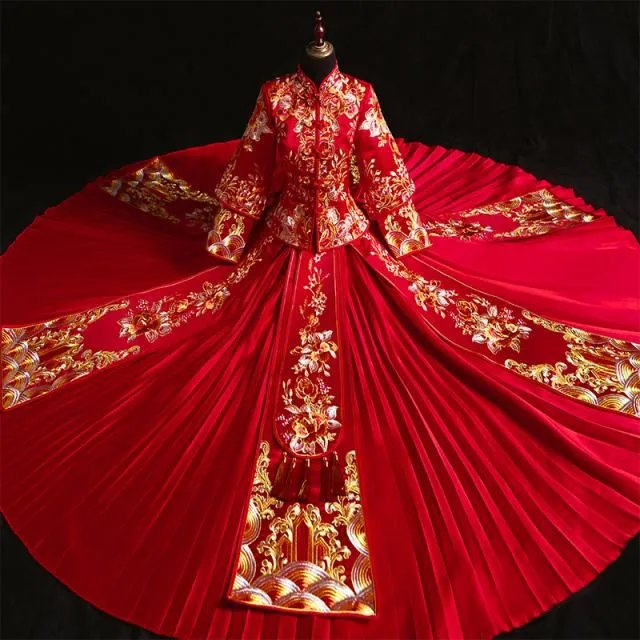 秀禾服可以当敬酒服吗 中式婚礼全程一般几套衣服