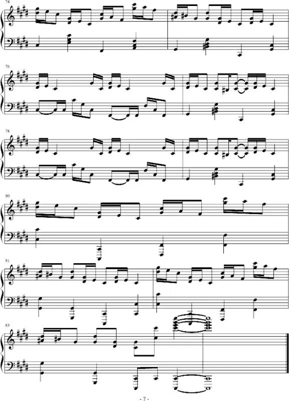 求巜克罗地亚狂想曲曲谱》带强弱 跪求正规