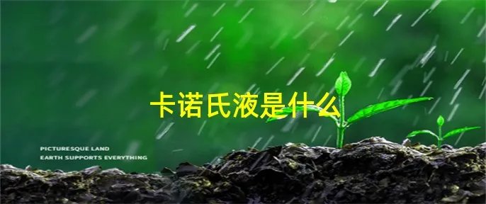 卡诺氏液是什么