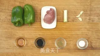 肉片炒青椒