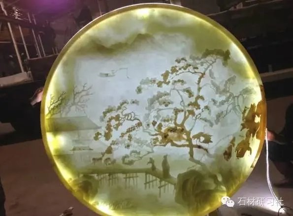 绝美玉石浮雕背景墙安装现场图集