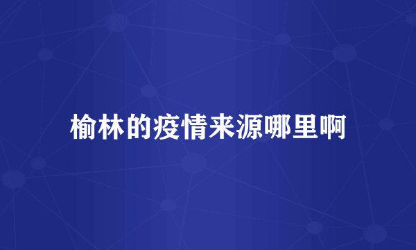 榆林的疫情来源哪里啊