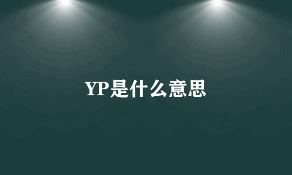 YP是什么意思