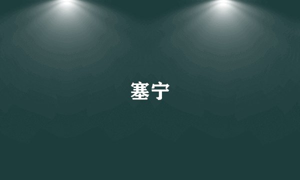 塞宁