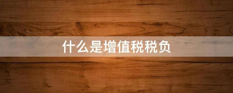 什么是增值税税负