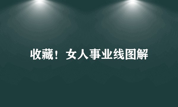 收藏!女人事业线图解