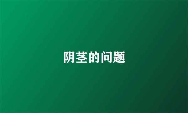阴茎的问题