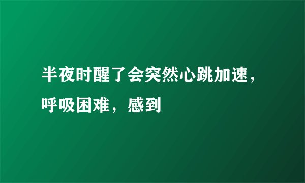 半夜时醒了会突然心跳加速，呼吸困难，感到